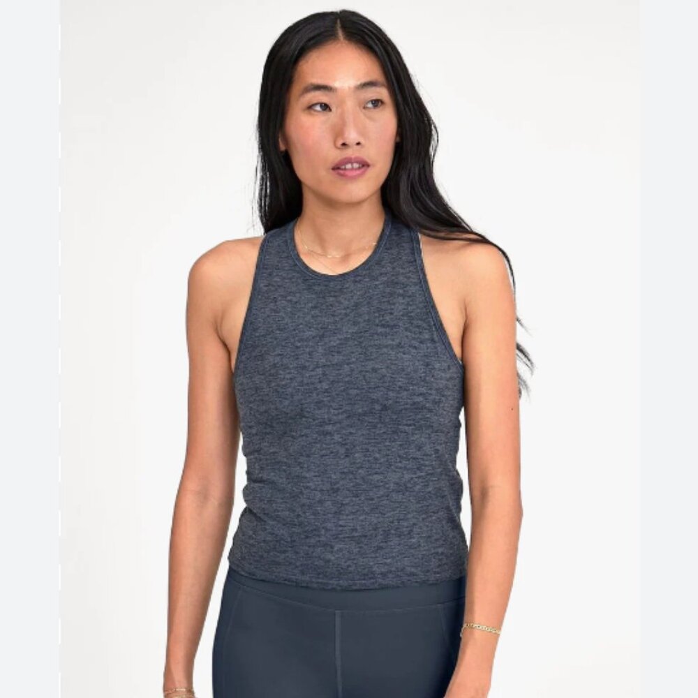 Girlfriend Collective ReSet Racerback Tank | White